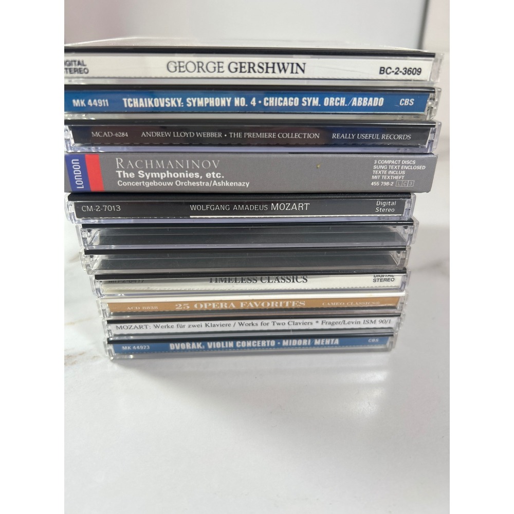 Classical Music CD 11 Mozart Beethoven Tchaikovsky Rachmaninov Gershwin Opera‎